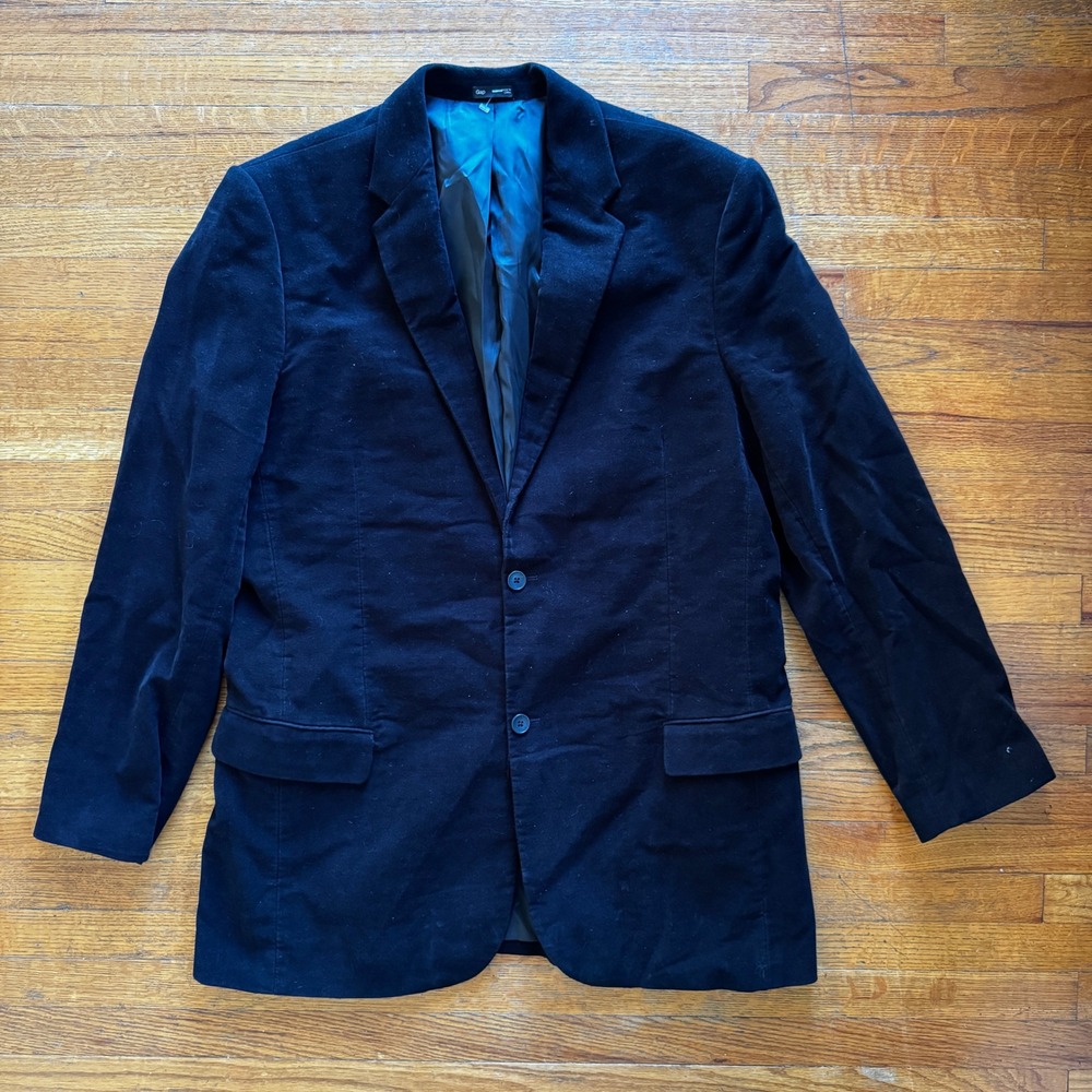 GAP Tailored Mens Black Blazer Jacket Size 50L